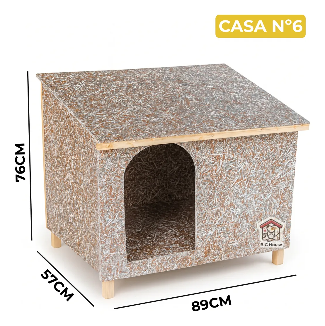 Casa Cachorro Casinha N6 Ecológica Edícula Pet Médio Grande