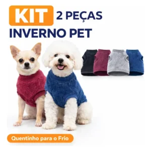 Kit 2 Roupas Pet Soft Várias Cores Inverno Pp Ao Gg