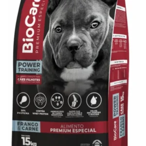 Ração Biocare Power Training Filhotes Frango E Carne 15kg