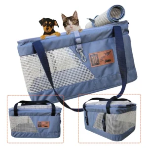 Bolsa Transporte Pet Avião Carro MillePet GOL Cão Gato Cinza